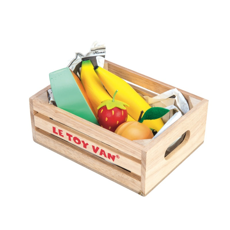 Le Toy Van Honeybake Market Wooden Play Food Fruit Crate 2