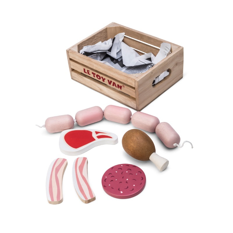 Le Toy Van Honeybake Market Play Food Meat Crate