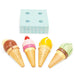 Le Toy Van Honeybake Ice Cream Set contents