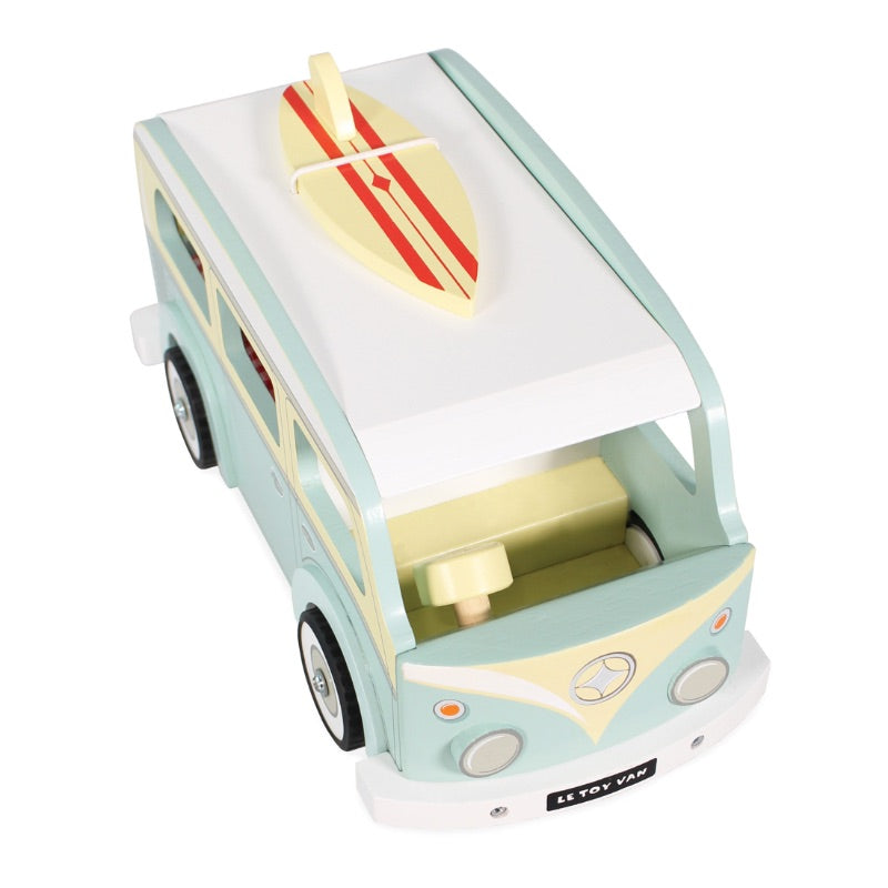 Le Toy Van Holiday Campervan Top View Roof Surfboard