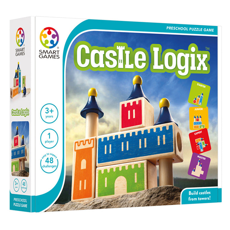 Smart Games Castle Logix Single Player Multi Level Logic Puzzle Challenge Packaging