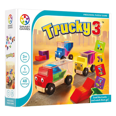 Smart Games Trucky 3 Single Player Multi level Logic Puzzle Challenge Packaging