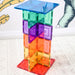 Learn & Grow Magnetic Tiles Large Square Pack 8pc Tower