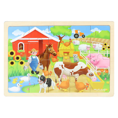 Masterkidz Jigsaw Puzzle Farm 20 Pieces Completed