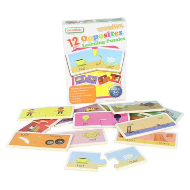 Masterkidz Wooden Learning Puzzles Opposites Contents