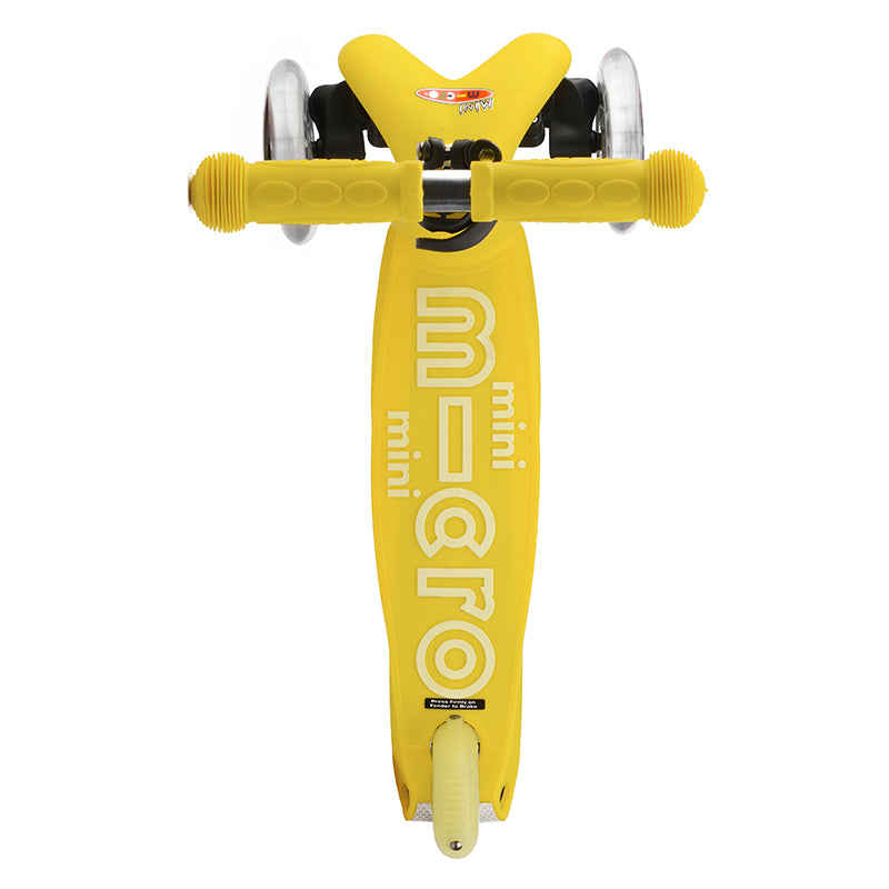 Mini Micro Scooter Deluxe Yellow Top View