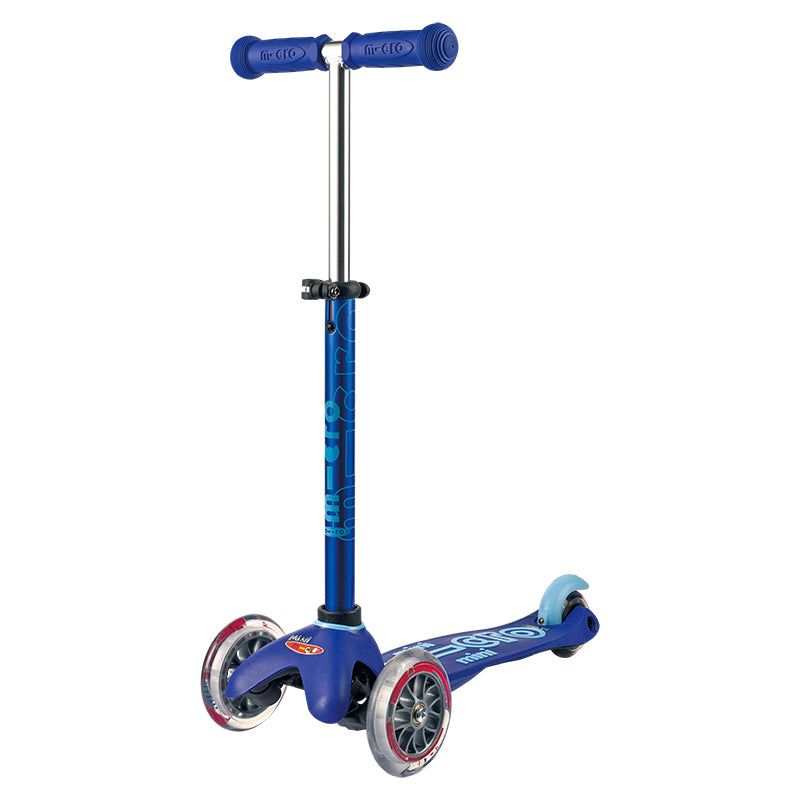 Mini Micro Scooter Deluxe Blue Handles Up