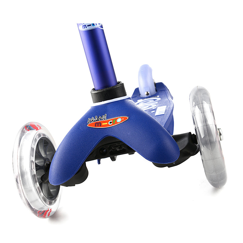 Mini Micro Scooter Deluxe Blue Front Wheels