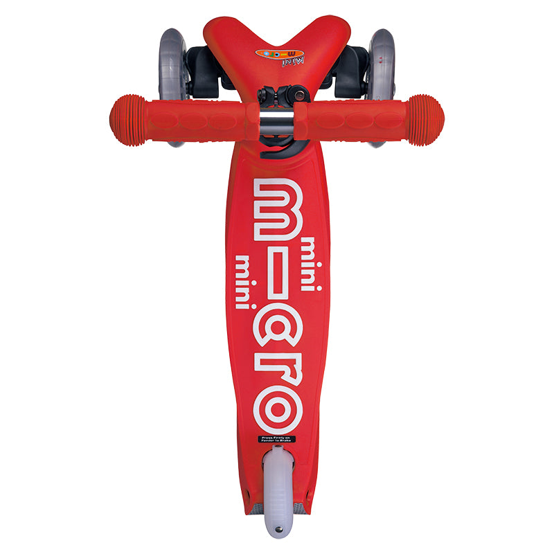 Mini Micro Scooter Deluxe Red Top View