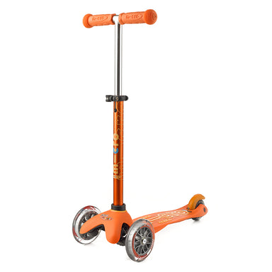 Mini Micro Scooter Deluxe Orange Handles Up