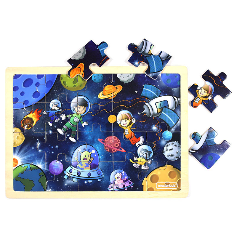 Masterkidz Jigsaw Puzzle Space Trip Pieces Out