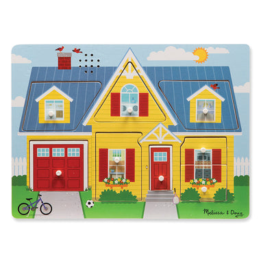 Melissa & Doug Sound Peg Puzzle Around the House