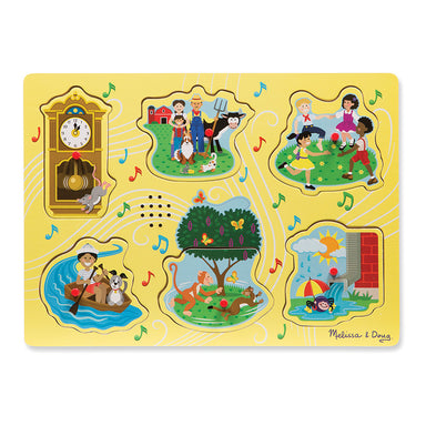 Melissa & Doug Sound Puzzle Sing-Along Nursery Rhymes Yellow