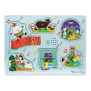 Melissa & Doug Sound Puzzle Sing-Along Nursery Rhymes Blue