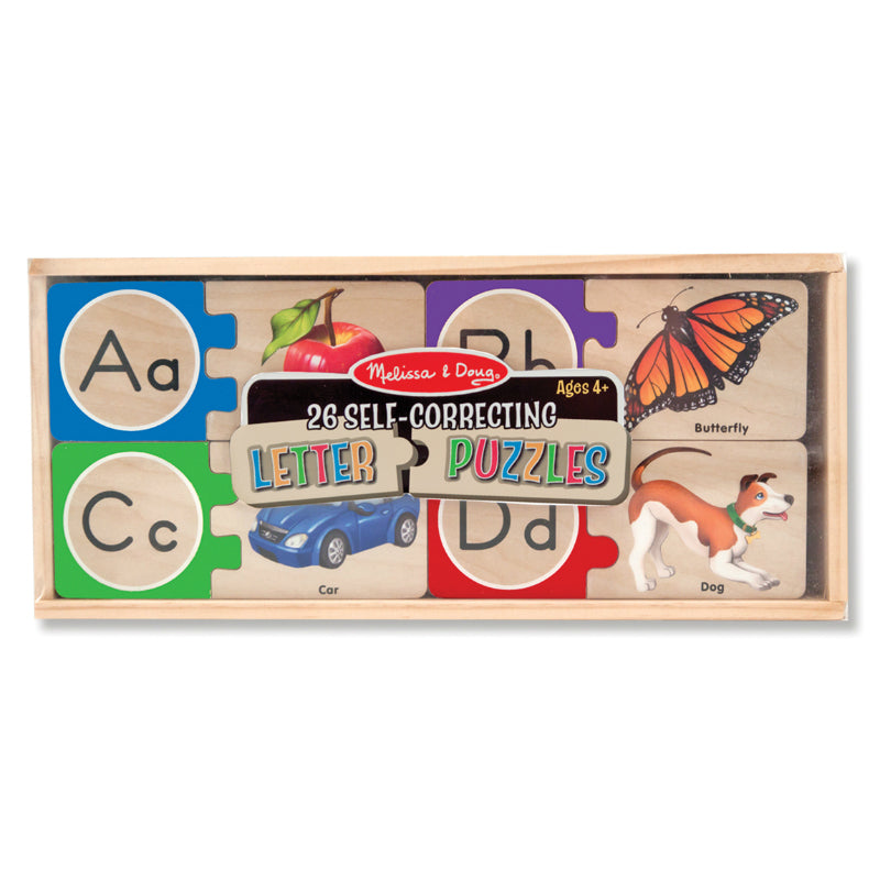 Melissa & Doug Alphabet Wooden Puzzle Cards Packaging