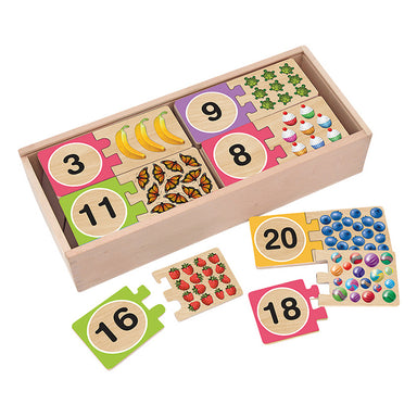 Melissa & Doug Numbers Wooden Puzzle Cards