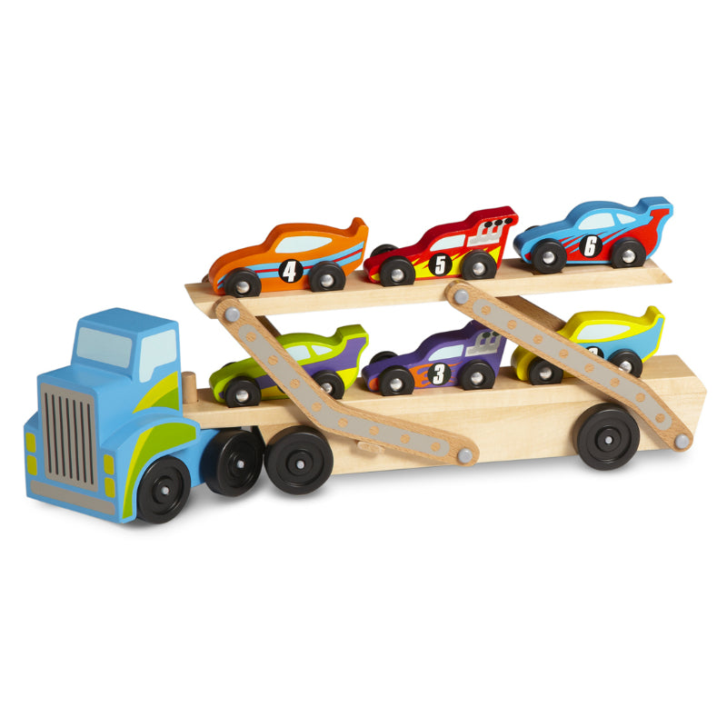 Melissa & Doug Jumbo Race Car Carrier 2