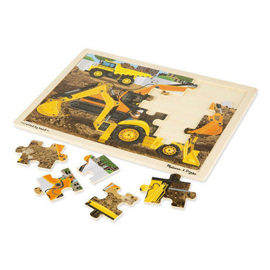 Melissa & Doug Jigsaw Puzzle Diggers at Work 24 Piece Unfinished