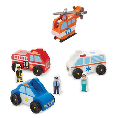 Melissa & Doug Emergency Vehicle Set