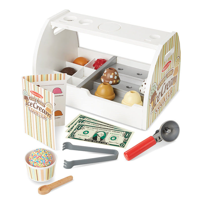 Melissa & Doug Scoop & Serve Ice Cream Counter Contents