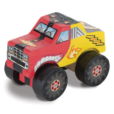 Melissa & Doug Wooden Monster Truck Decorate Your Own