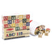 Melissa & Doug ABC 123 Wooden Blocks 50pc