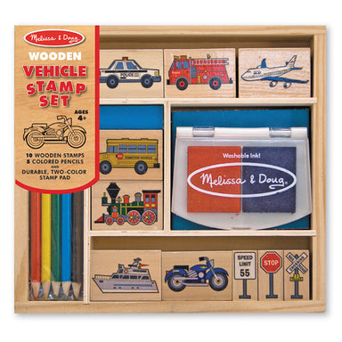 Melissa & Doug Vehicles Stamp Set