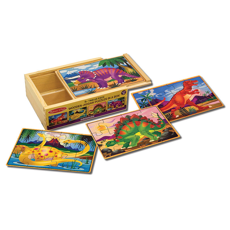 Melissa & Doug Dinosaurs Jigsaw Puzzles in a Box