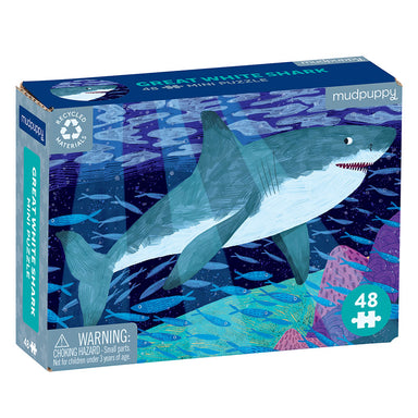 Mudpuppy Mini Puzzle Great White Shark 48 Pieces