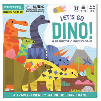 Mudpuppy Let's Go Dino Magnetic Board Game