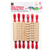Educational Colours Mini Pattern Rolling Pins 6pc Packet