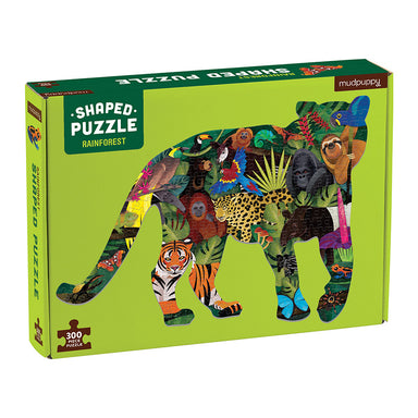 Mudpuppy Rainforest 300 Piece Shape Puzzle Packaging