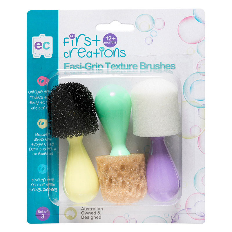 Educational Colours First Creations Easi-Grip Texture Brushes Box