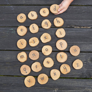 Magic Wood Mini Wooden Alphabet Discs