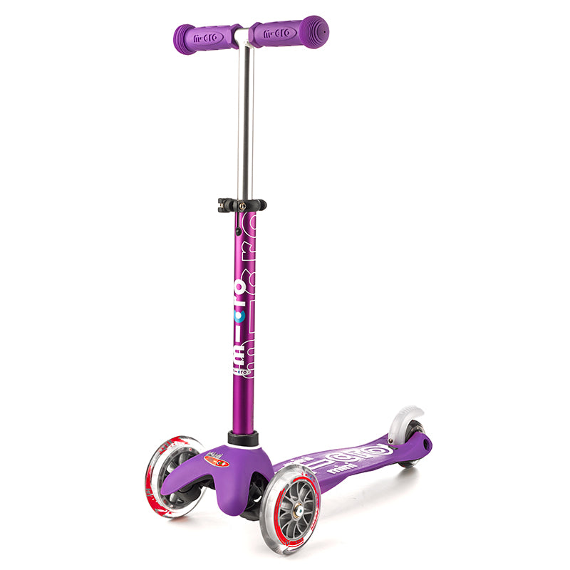 Mini Micro Scooter Deluxe Purple Handles Up