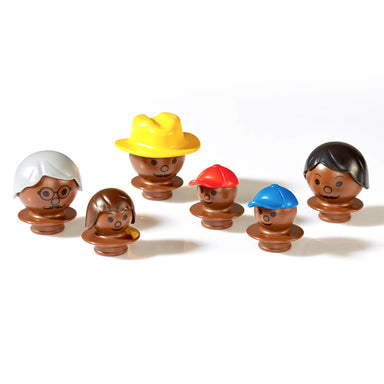 Mobilo Figures Mixed Dark Brown 6pc