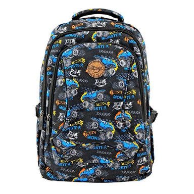 Alimasy Monster Trucks Kids Large Backpack