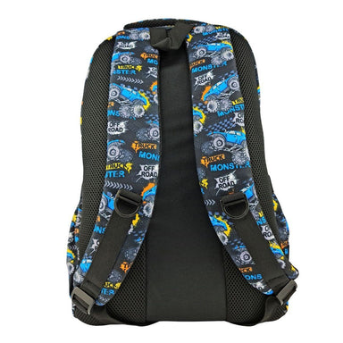 Alimasy Monster Trucks Kids Large Backpack Straps