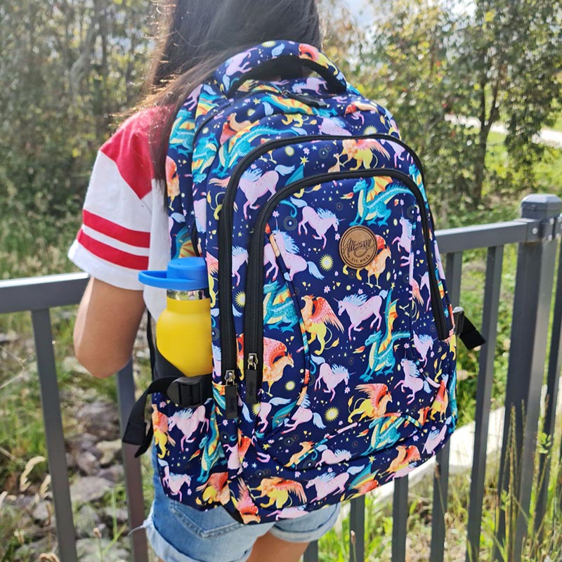 Alimasy Mythical Creatures Kids Large Backpack Girl