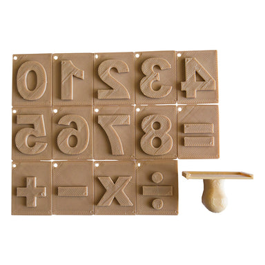 Kinfolk & Co Numbers Stamp Set with Holder