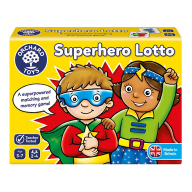 Orchard Toys Superhero Lotto Game Packaging
