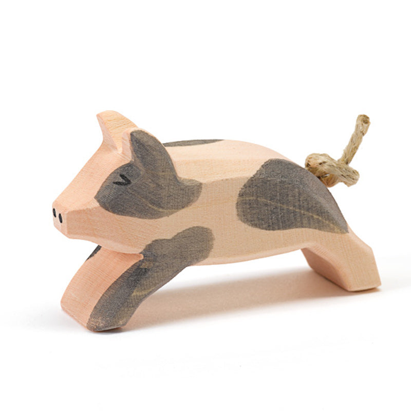 Ostheimer Small Wooden Running Piglet 