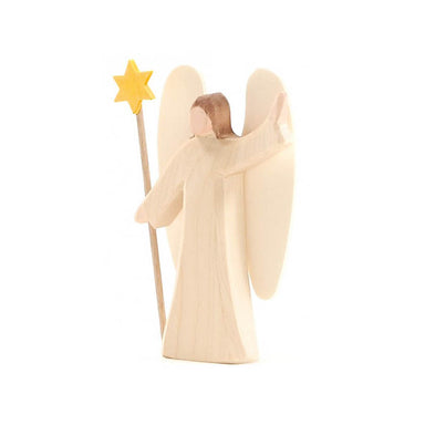 Ostheimer Wooden Angel with Star Small