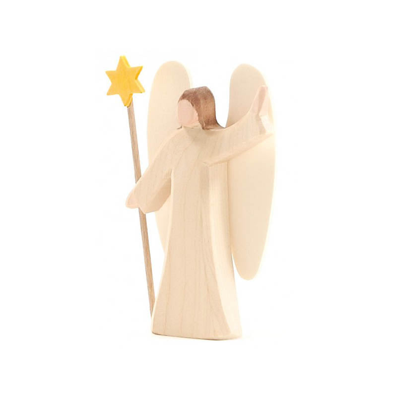 Ostheimer Wooden Angel with Star Small