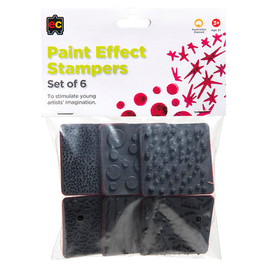 Educational Colours Paint Effect Stampers 6pc Packet