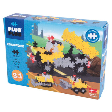 Plus-Plus Basic 3 in 1 - Road Work 220pc Box