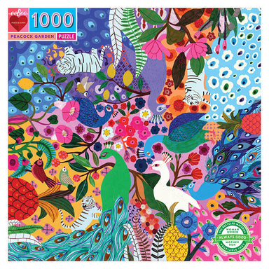 Eeboo Peacock Garden Puzzle 1000 Pieces