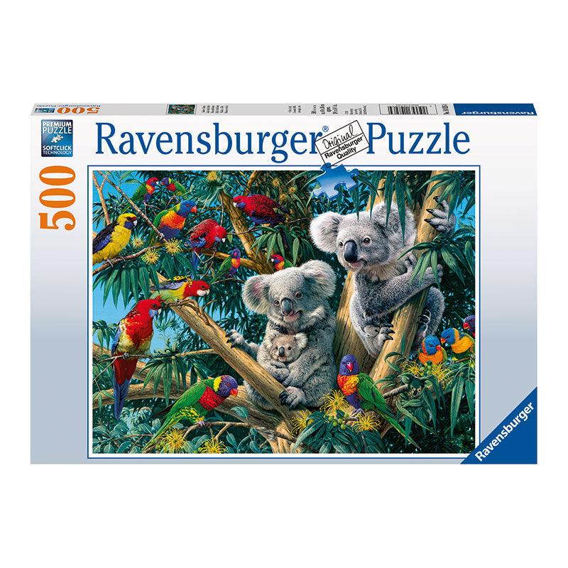 Ravensburger Koalas In A Tree 500 Piece Puzzle Packaging