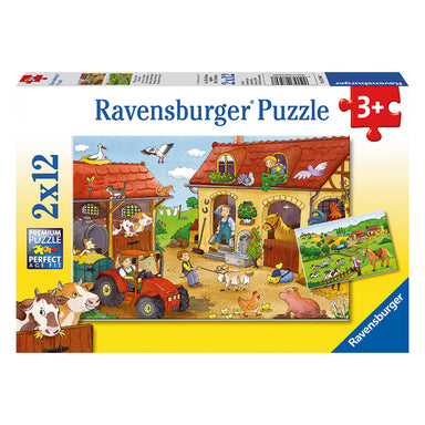 Ravensburger Working on the Farm 2x12-piece Puzzle