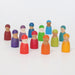 Grimm's Rainbow Wooden Friends 12 Pieces Standing